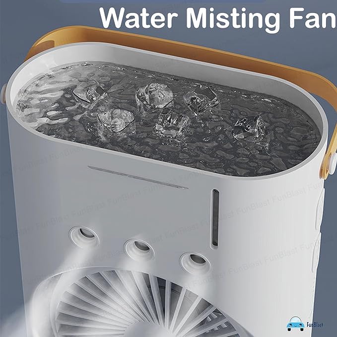 Double-Ended Spray, USB Rechargeable Mini Desktop Table Cooling Fan